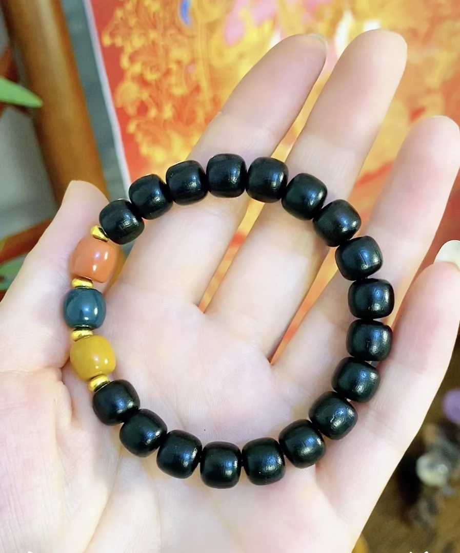 黑檀木DIY单圈手串   9mm