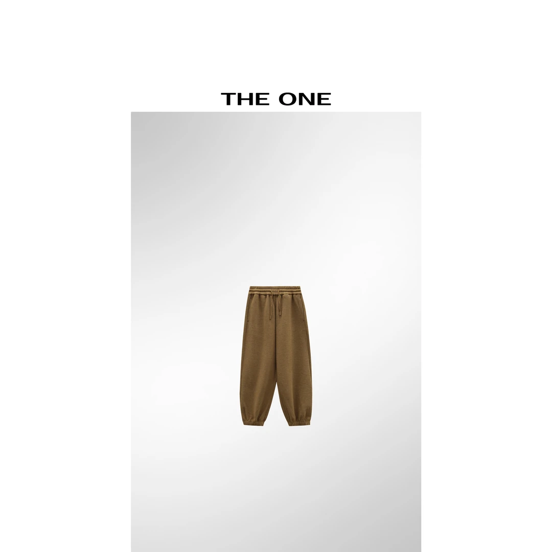 【AZE JIA】焦糖山 秋冬绵羊毛巴恩风抽绳束脚裤 XM41031K1