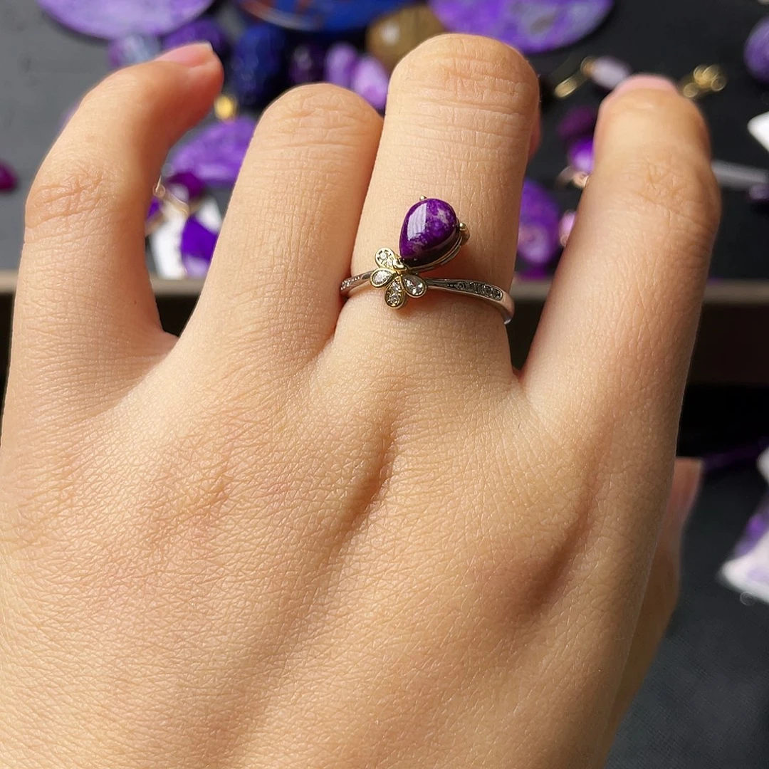 苏纪石（舒俱来）戒指银S925镶嵌