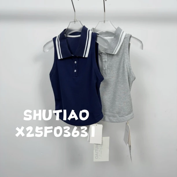 【SHUTIAO】2025夏季：新款小众设计款背心X25F03631