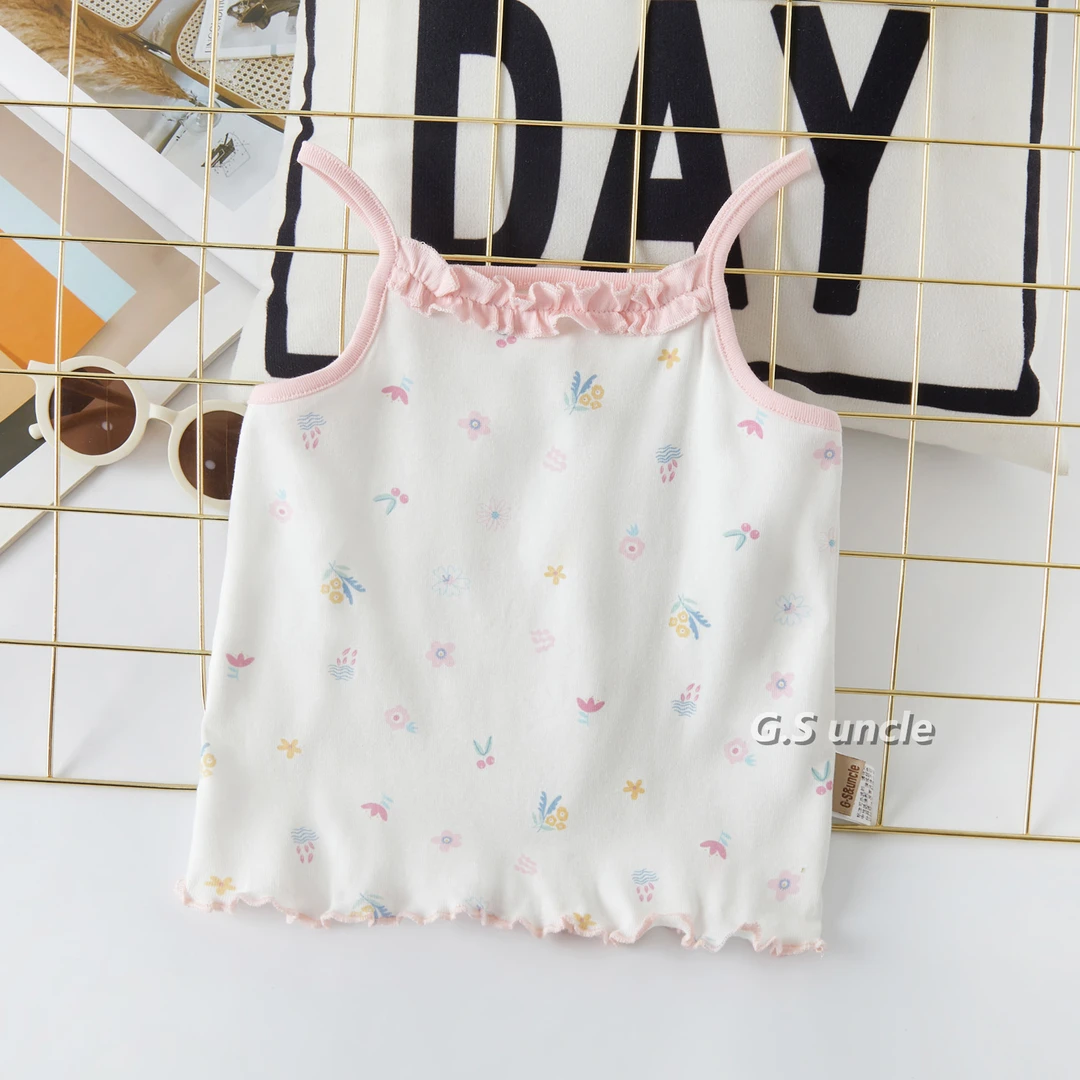 【小软喵】H25132女童百搭背心吊带夏季 无袖甜美