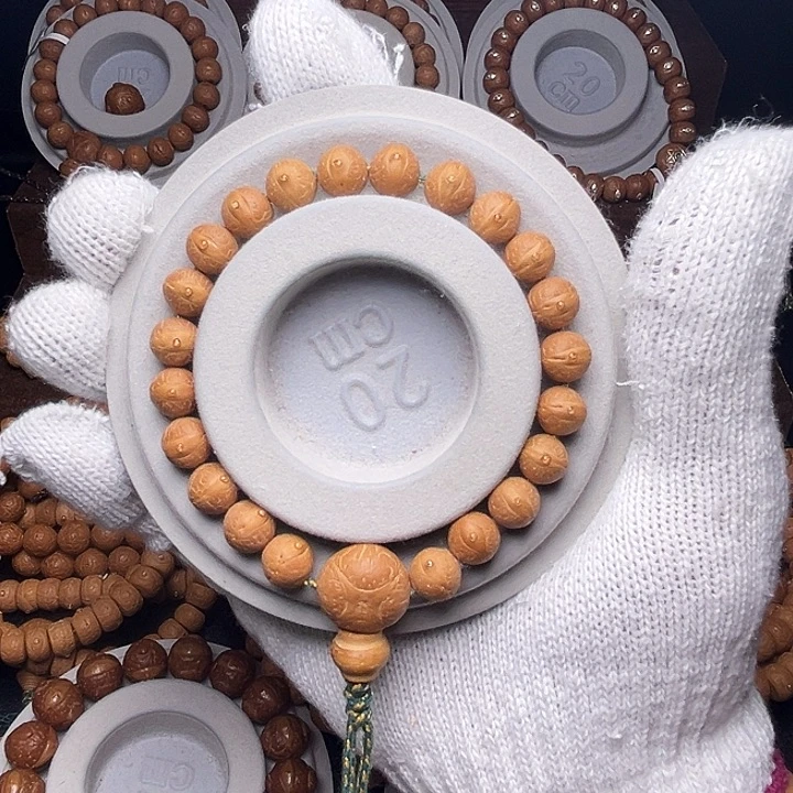 手串凤眼菩提9.7-10mm实心粉红皮