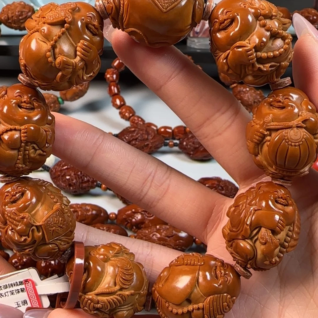 手串橄榄核被****师油核灯笼弥勒手串