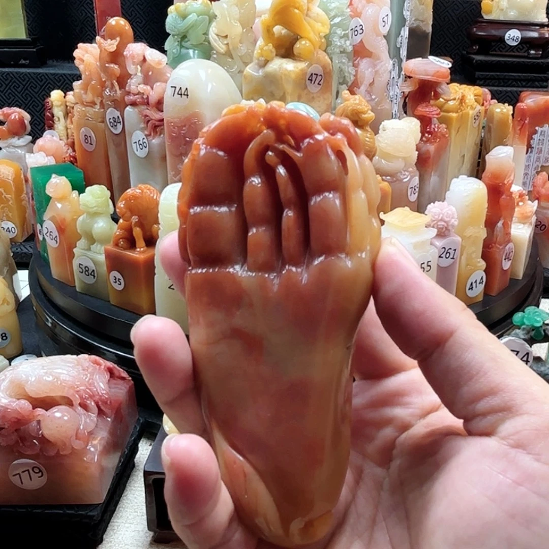 其他寿山石佛手手把