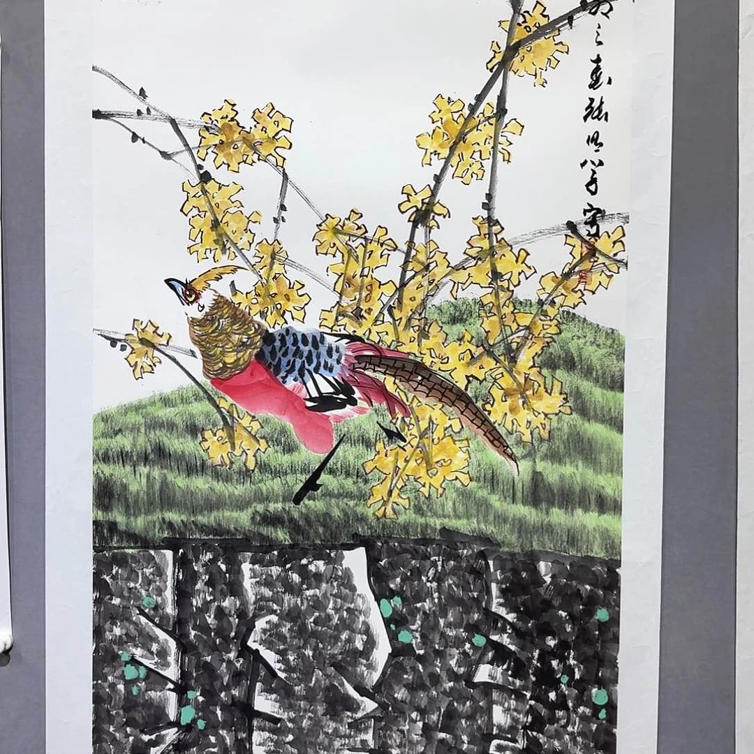 国画亲笔手绘放心去藏