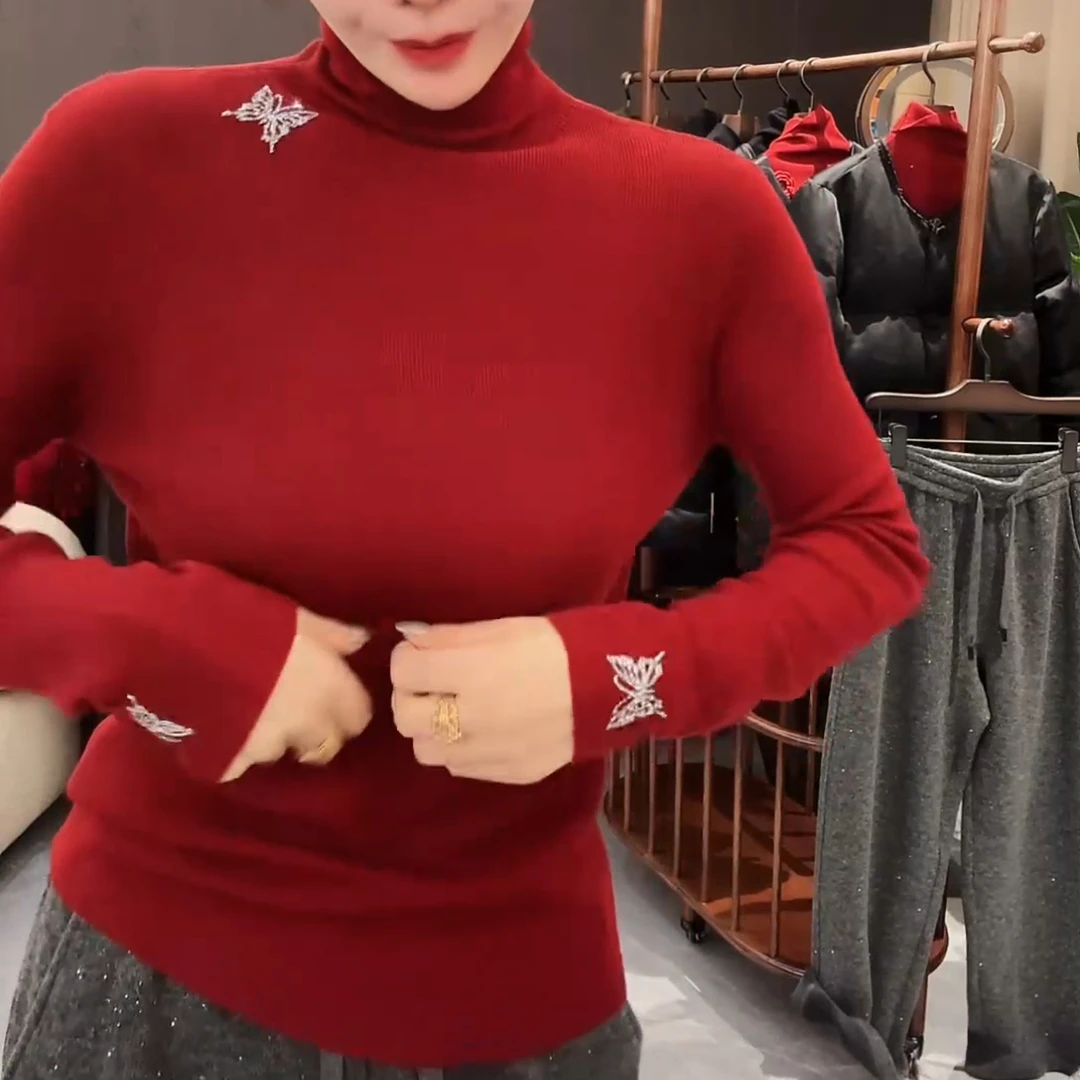 2025新款设计感百搭秋冬设计感韩版长袖打底上衣LK2501260