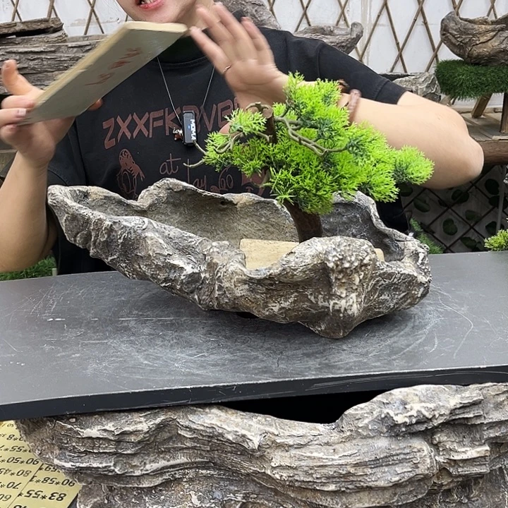 盆景盆异性花盆鱼缸p1-012