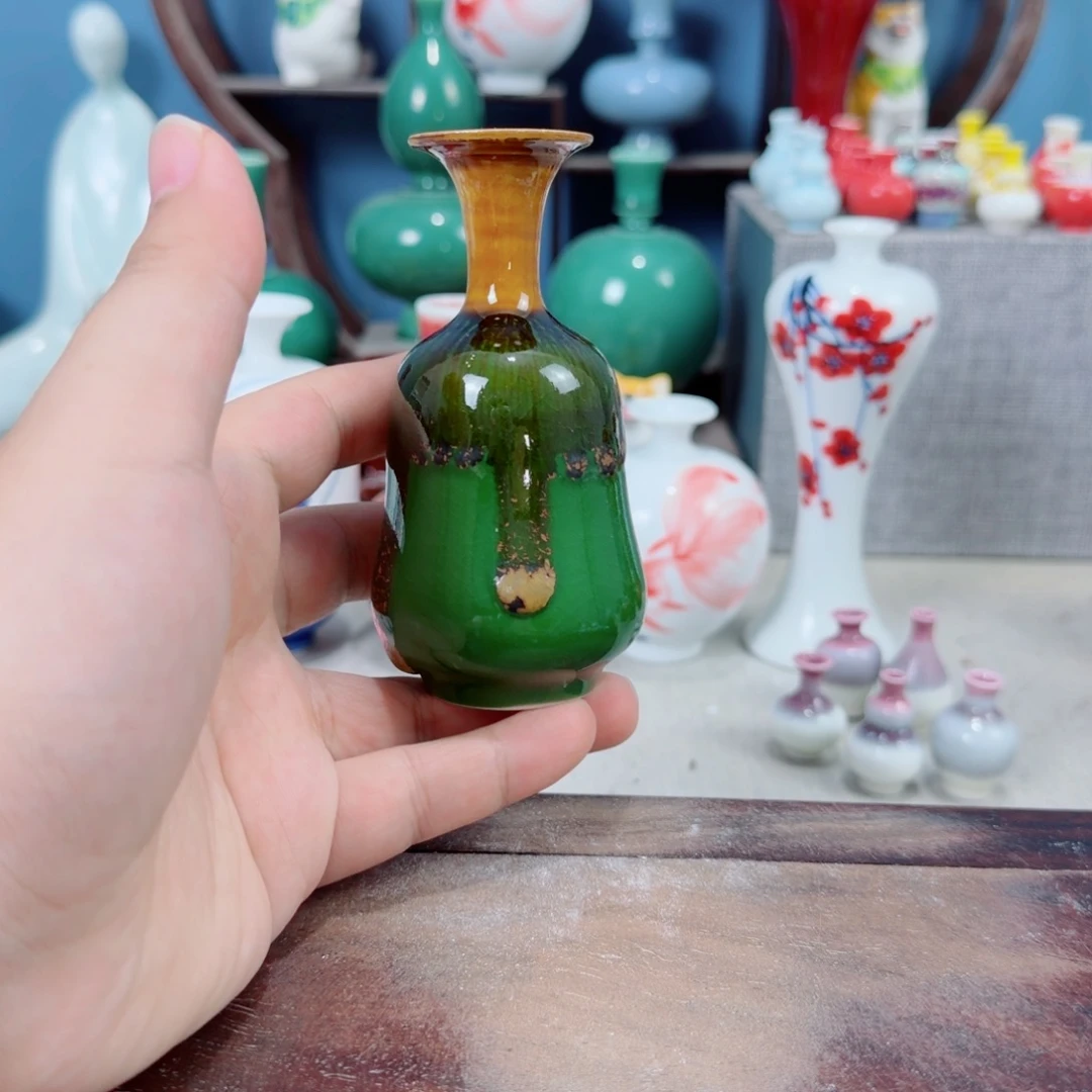 陶瓷手工小花器摆件