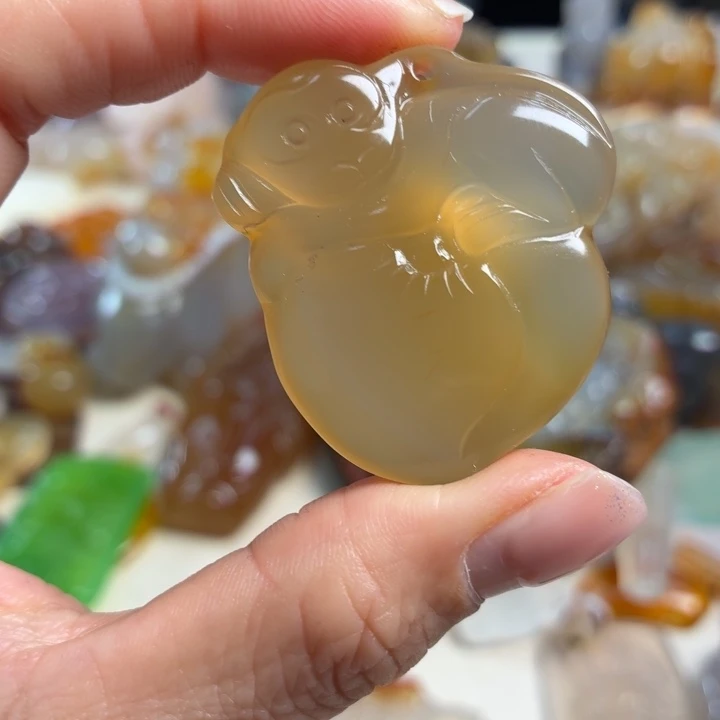 玛瑙/玉髓未镶嵌吊坠(不含链)