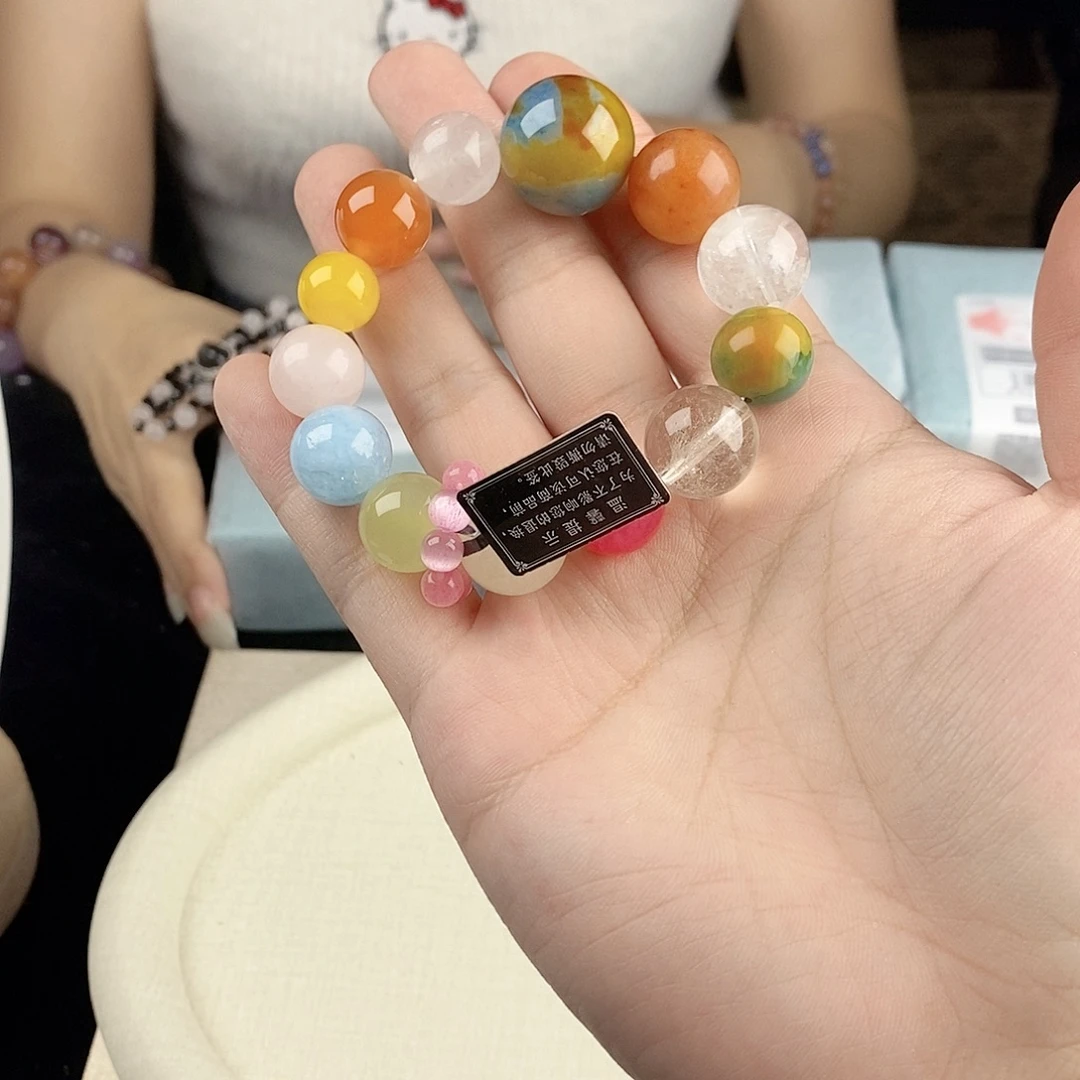 银S925镀金镶嵌手链水晶