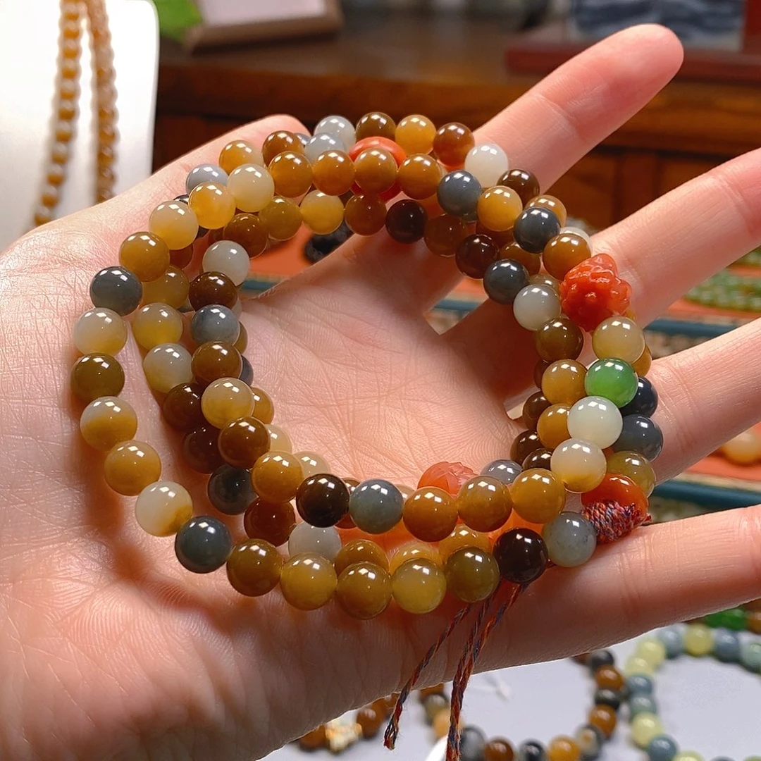 和田玉手串未镶嵌