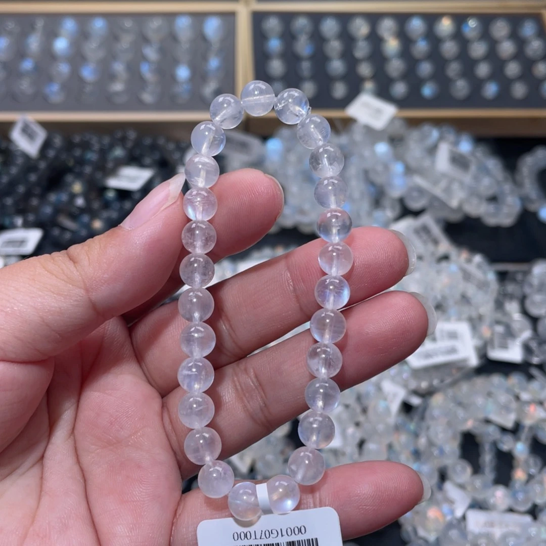 手链未镶嵌长石蓝月光手链7mm