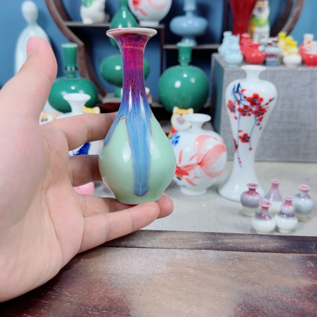 陶瓷手工小花器摆件