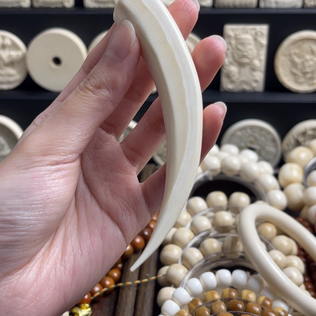 T***n牙尖手把件精品 手把