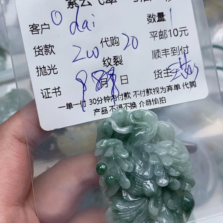d***y颈饰未镶嵌翡翠天然翡翠