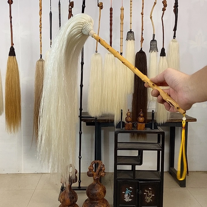 纯手工制作马尾拂尘