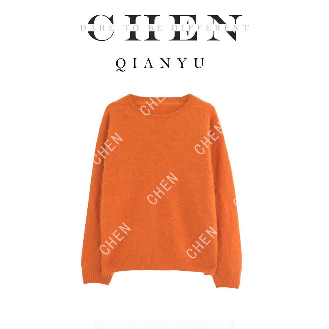 【陈陈私服】时尚设计感毛衣洋气显瘦长袖针织衫13014