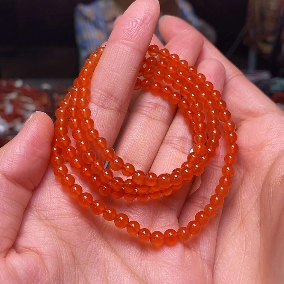 南红玛瑙多圈未镶嵌光**影