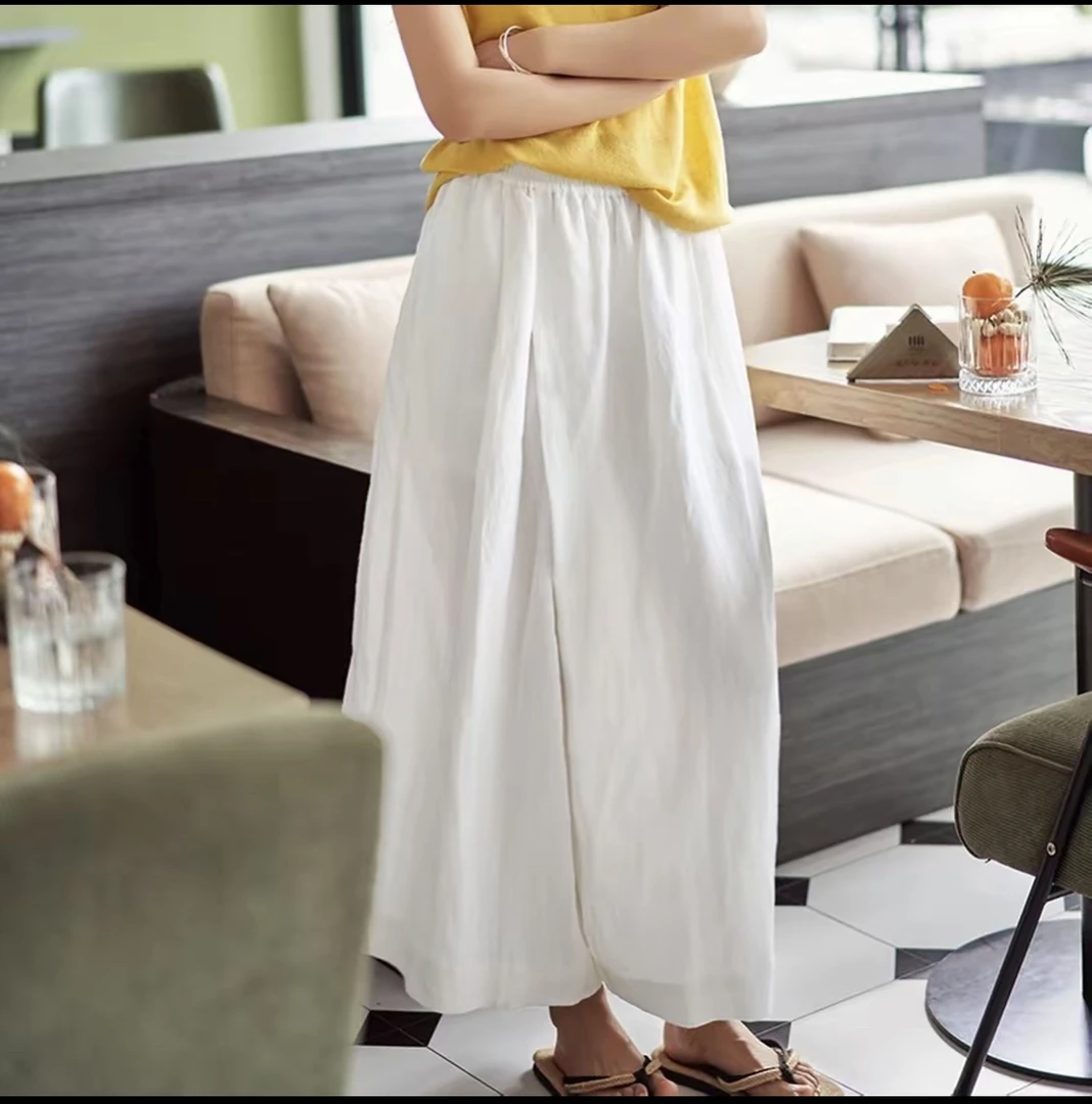 洋气超大阔腿九分裤（百搭时尚显瘦）出口尾单