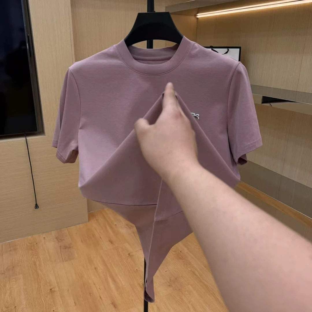 W【25223】春季新款圆领短袖休闲上衣02-17