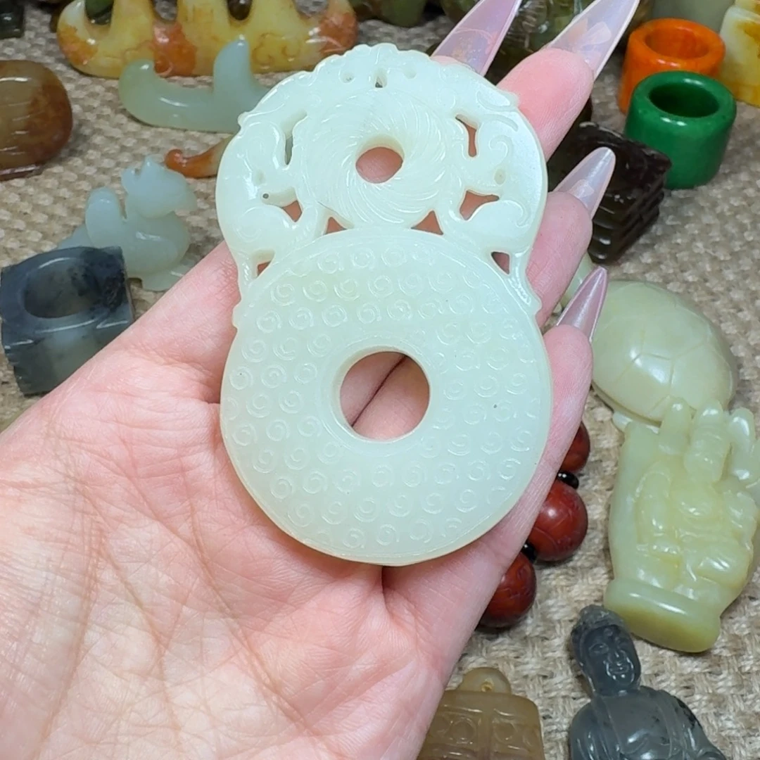 白玉菩提吊坠挂件