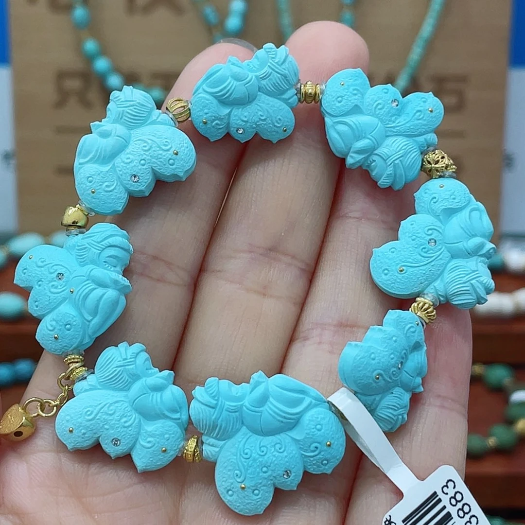 未镶嵌绿松石珠宝奇石