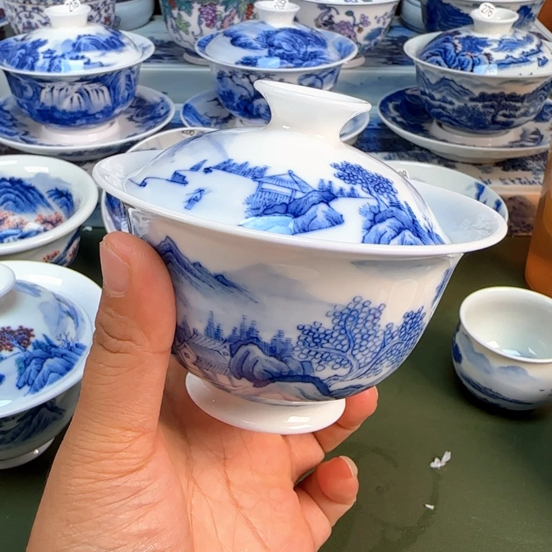 景德镇纯手绘茶具圆圆215