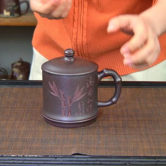 茶杯紫砂高货放漏