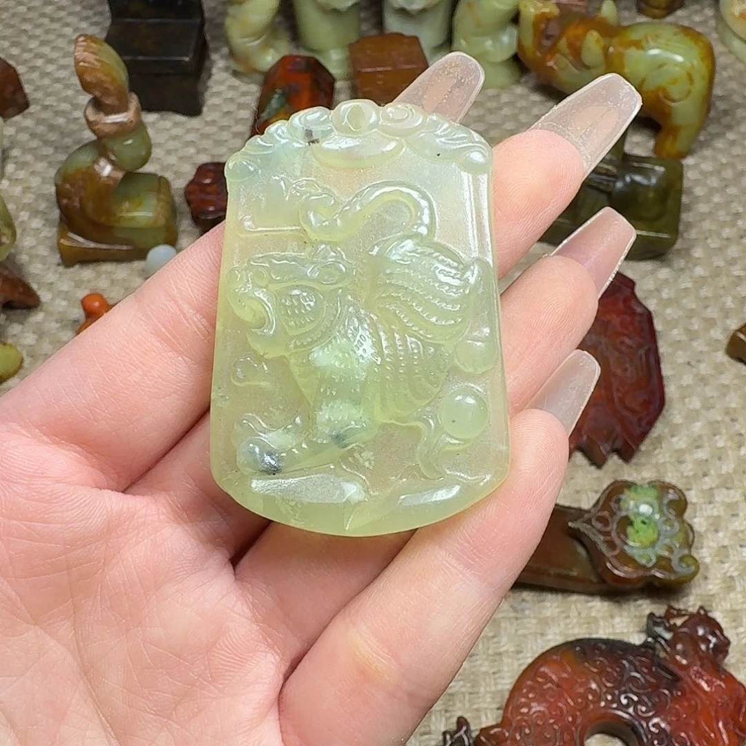 白玉菩提吊坠挂件