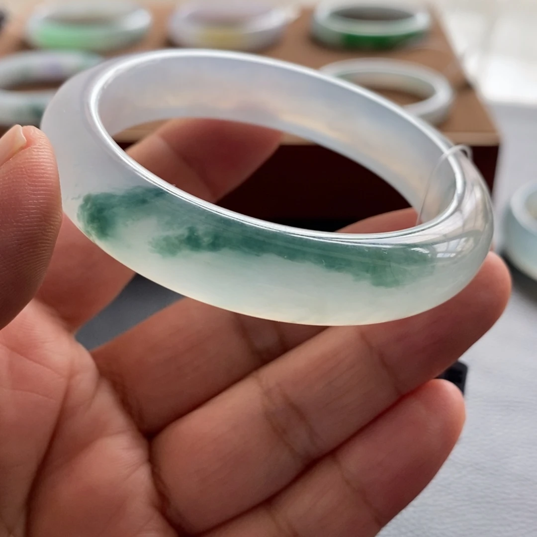 ~***~翡翠未镶嵌手镯天然翡翠手镯