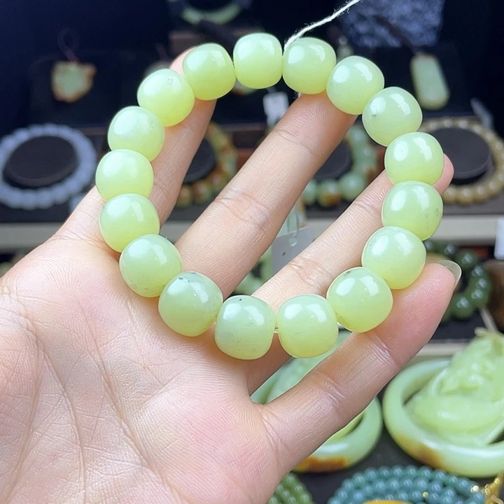 岫岩老玉（透闪石质玉）未镶嵌手链