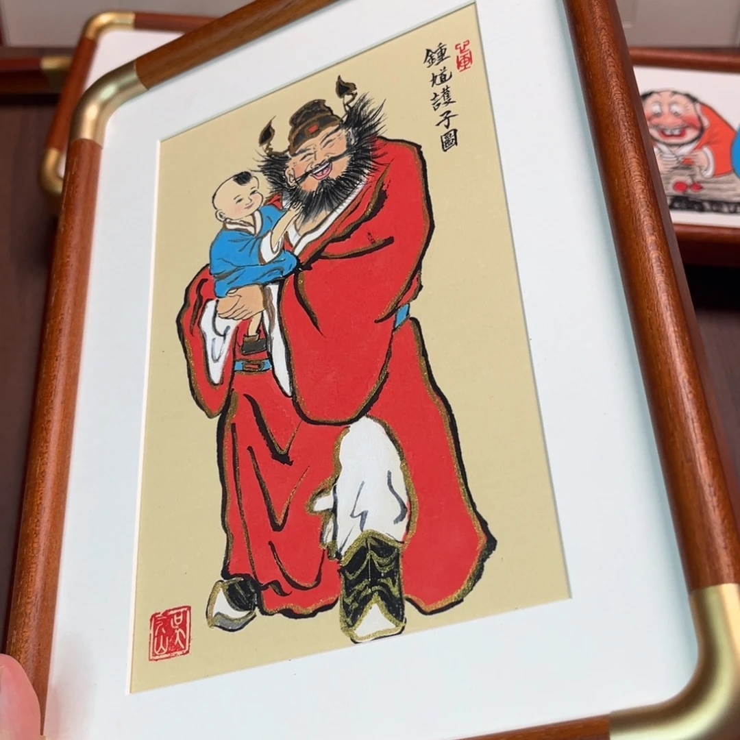 国画纯手绘禅意画作品