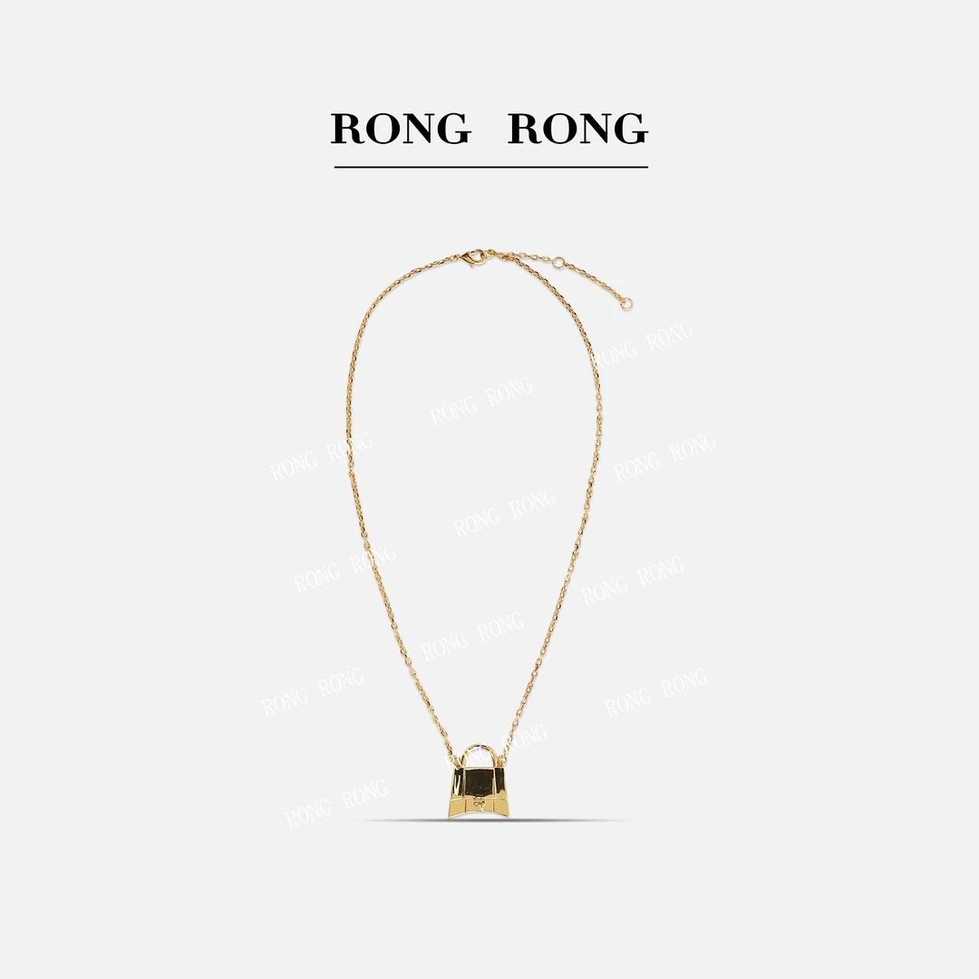 铜合金项链  J RONGRONG ins简约风锁形项链D202311101001