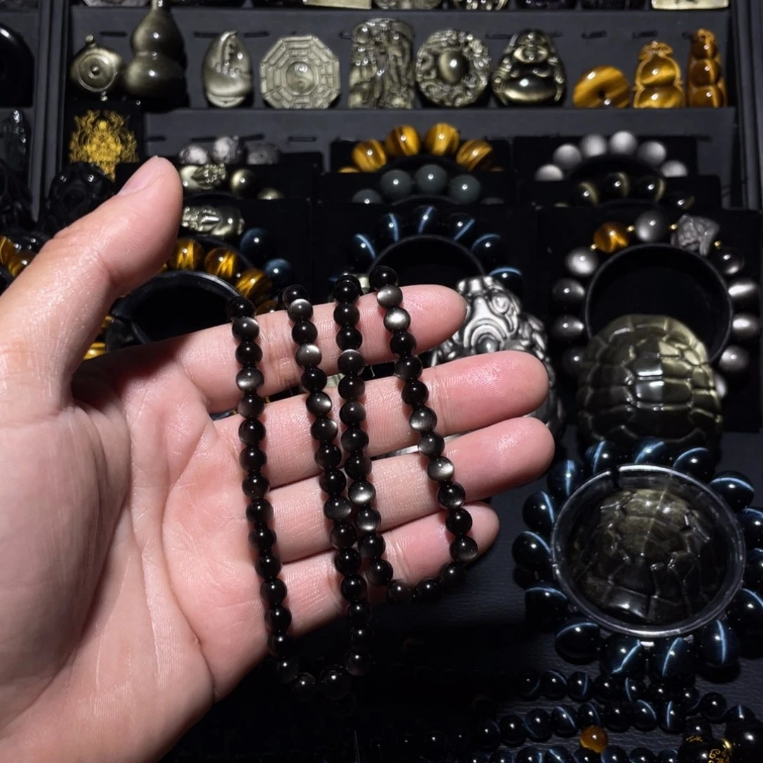 未镶嵌黑曜岩珠宝奇石g****蝈