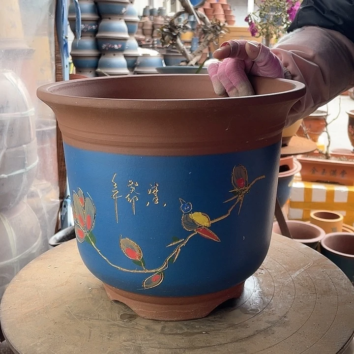 紫砂宜兴紫砂30蓝金钟点菜