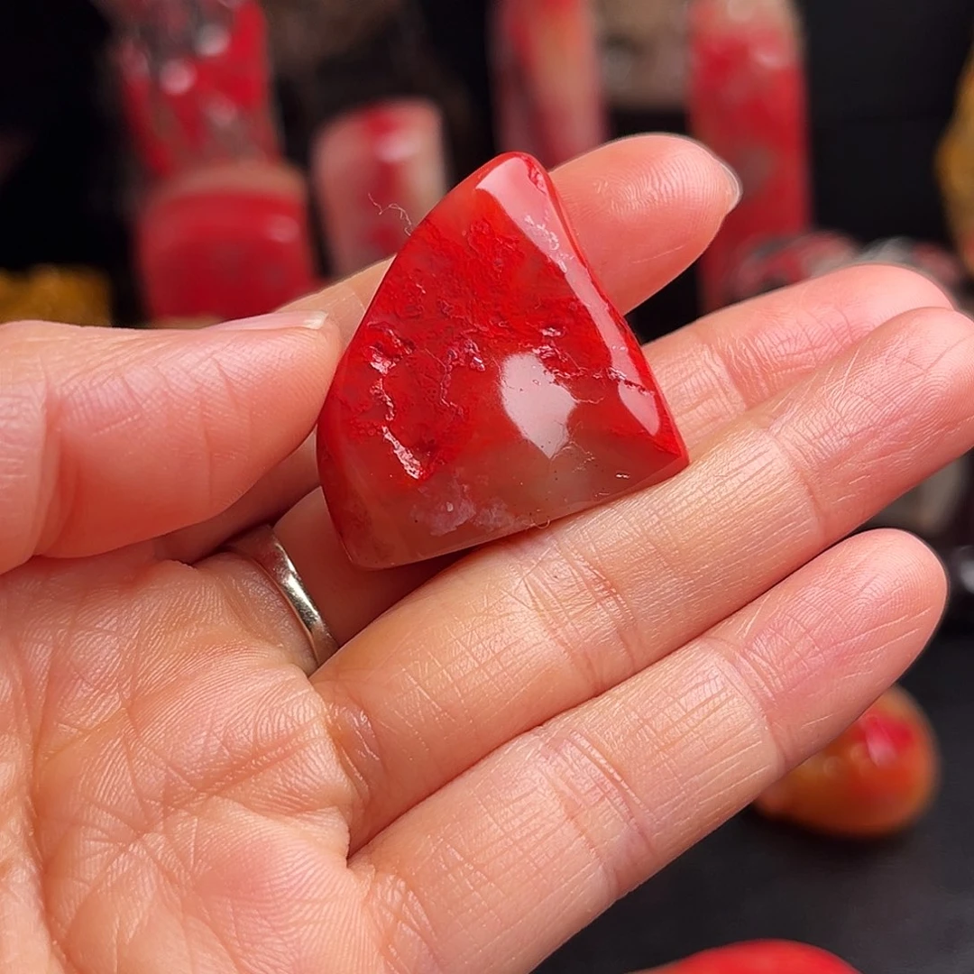 巴林石印石鸡血石随形 章