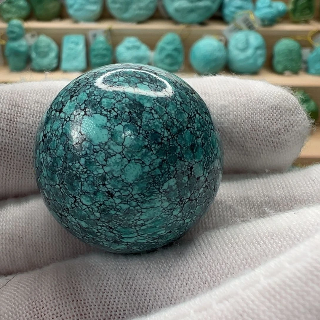 未镶嵌绿松石圆珠 25.6mm