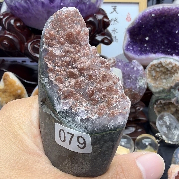 紫晶未镶嵌珠宝半成品