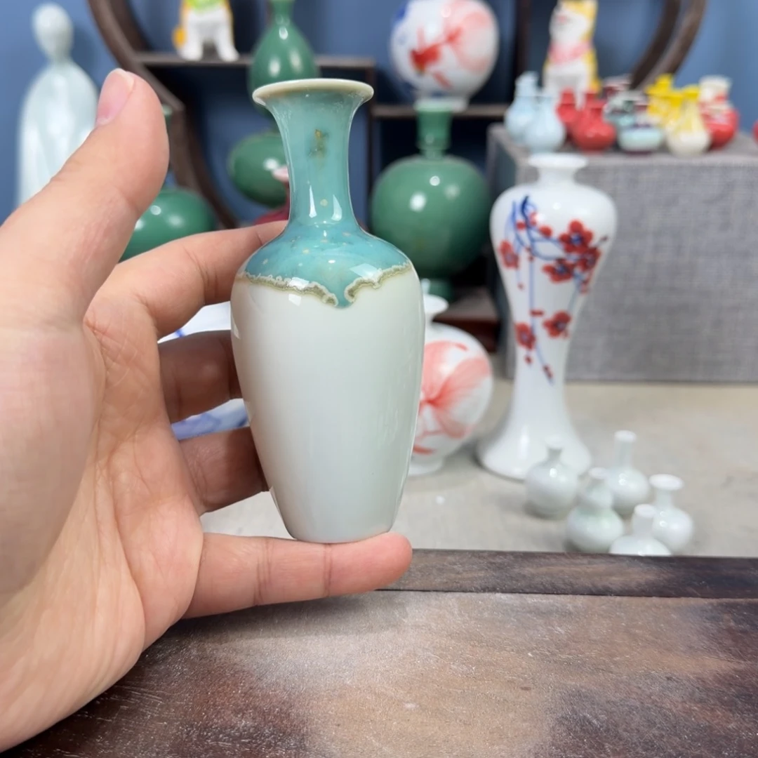 陶瓷手工小花器摆件