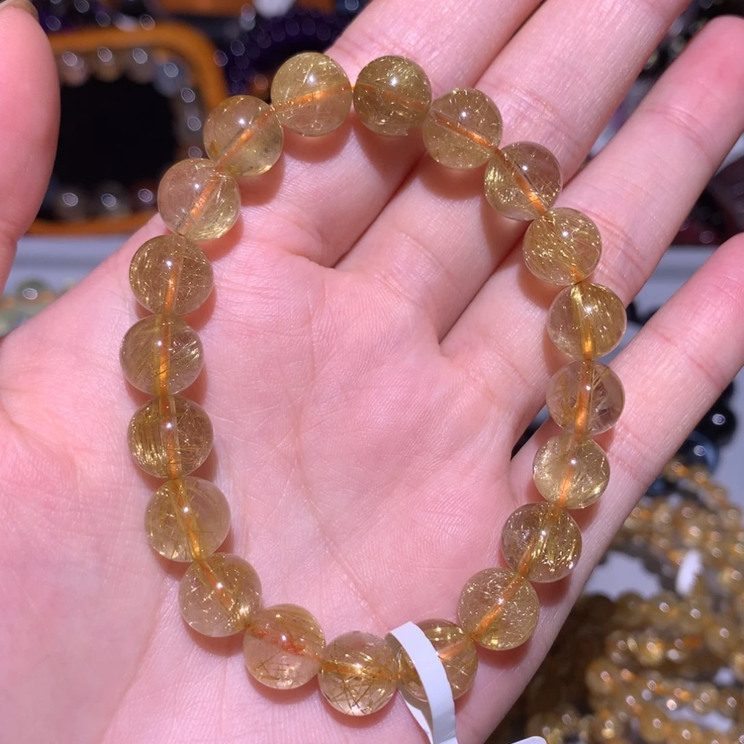 水晶手链未镶嵌金发晶10m