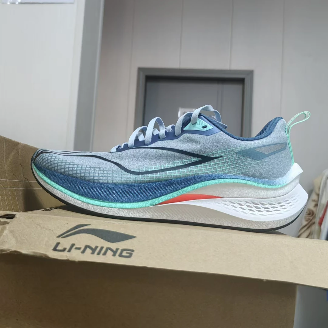 《B品以直播展示为准》（X146)鞋面破口 李宁透气高回弹男子竞速