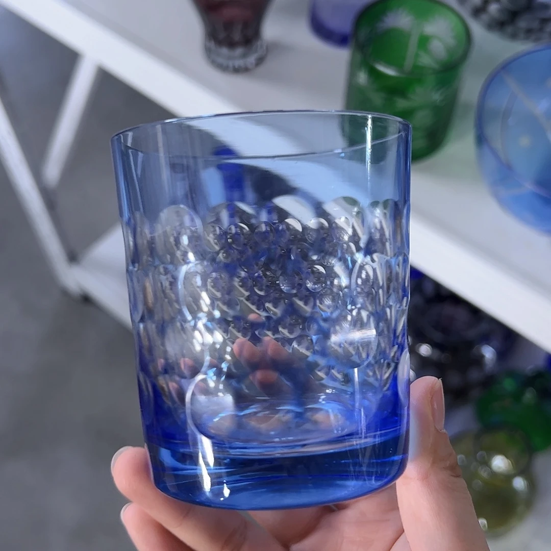 平底款水晶玻璃微瑕一个