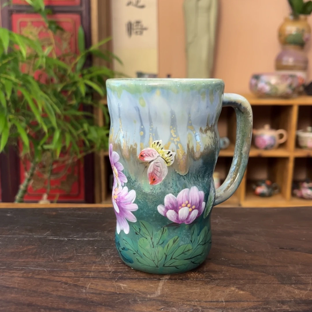 柴烧手工手绘陶瓷