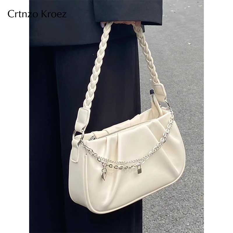 【CrtnzoKroez官方正品】真皮包包女2025单肩腋下包生日礼物送老婆