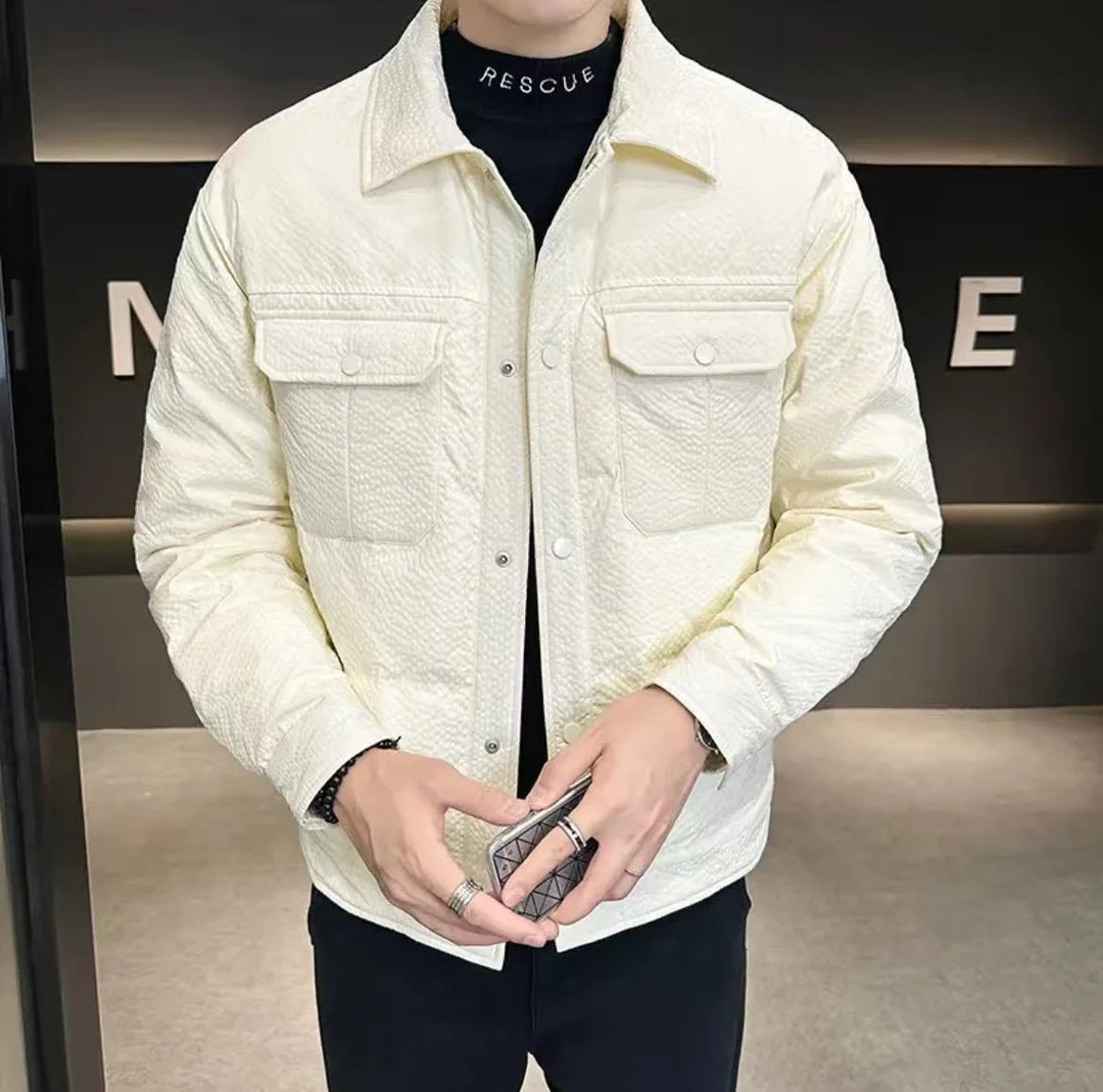 冬季时尚潮流炙热锁温工艺设计师款外套-9905