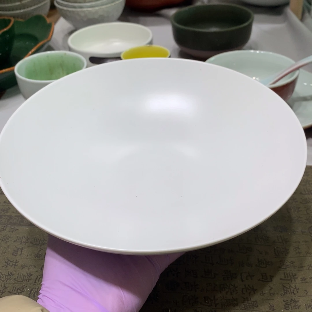 陶景德镇粗陶复古盘碗微瑕