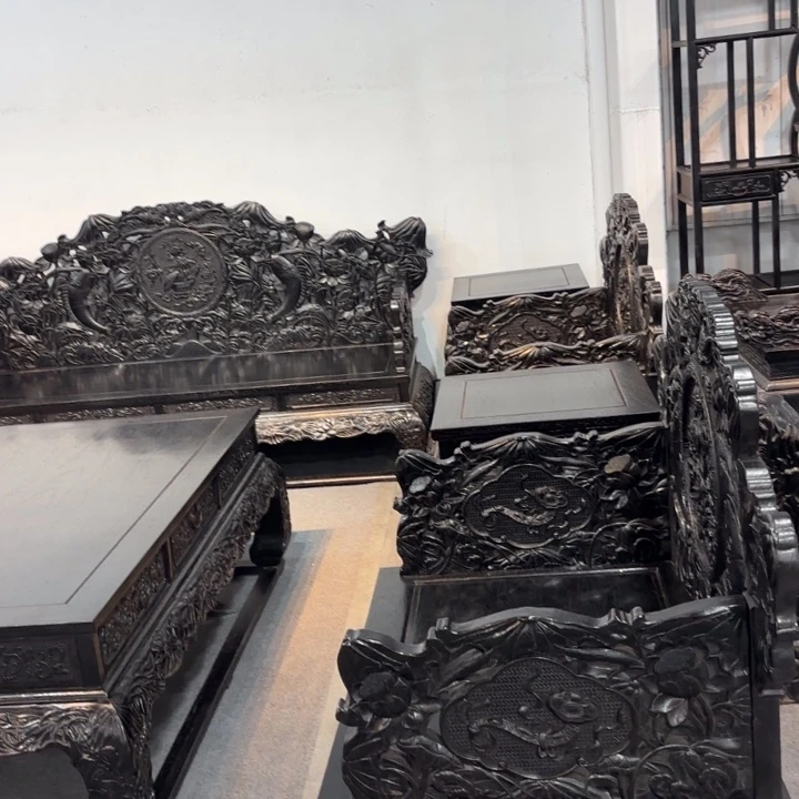 混纺实木家具沙发十件定