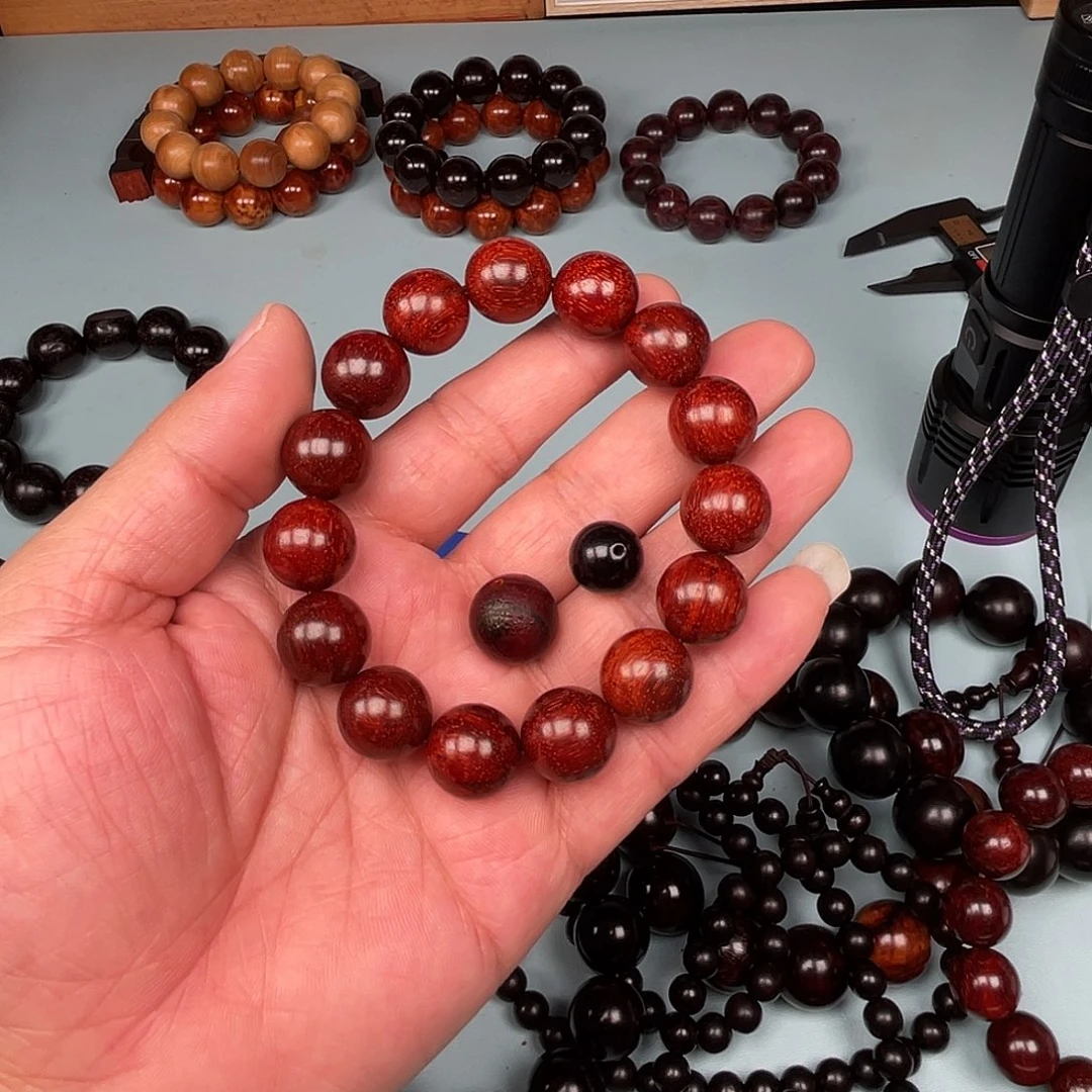 檀香紫檀（小叶紫檀）【验证版】原汁原味无胶无蜡1.5➕赠珠