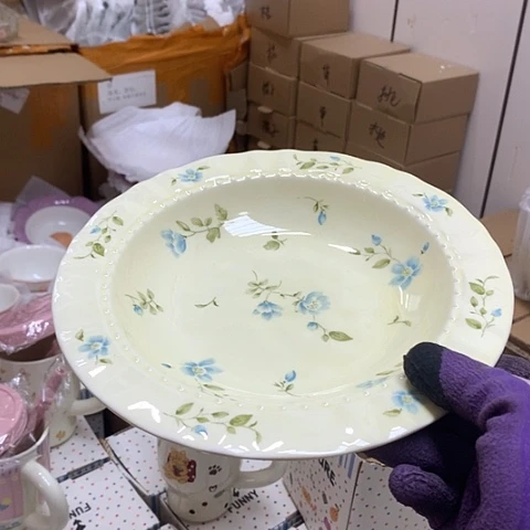 盘陶瓷制品满25拼单发货默认微瑕