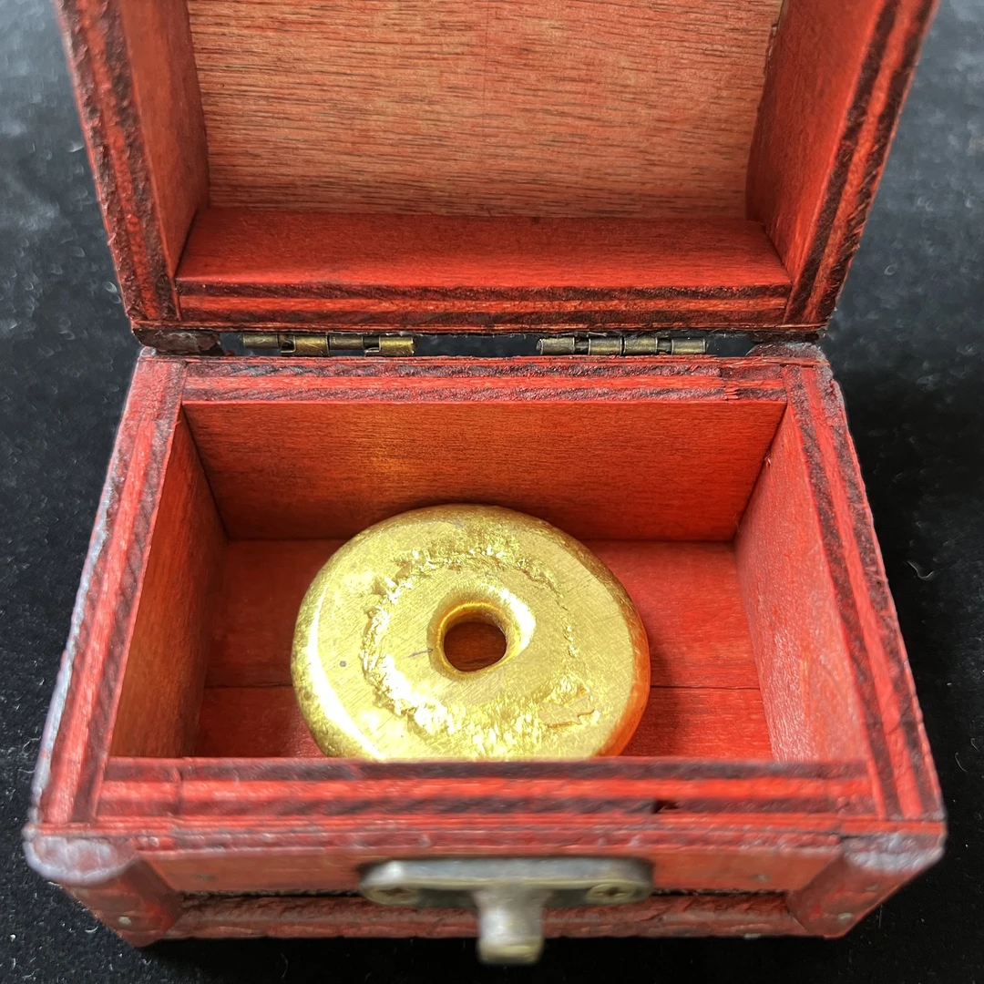 圆形带孔带木盒家居饰品QB02精美摆件当代复古摆件现代工艺品